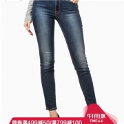 李维斯 Levis700系列 711 女紧身窄脚水洗牛仔裤