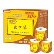 【京东超市】顺清柔卫生纸 出口装有芯卷纸 4层180G*27卷（新老包装随机发货）（plus特价叠加199-100）