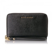 MARC JACOBS 女士十字纹牛皮手机腕包/钱包