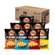PEPSI乐事 大波浪混合口味箱装(70g*4)*2