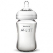新安怡（AVENT） 宽口径自然顺畅玻璃奶瓶 240毫升