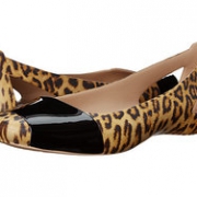 crocs 卡骆驰 Sienna Leopard 女士平底凉鞋