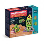 MAGFORMERS 麦格弗 磁力片 Space traveler set 外太空旅行者35片套组