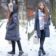 石头姐同款：Canada Goose 加拿大鹅 Kensington 女款羽绒外套 黑色