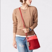Fossil Keely 化石 女士真皮单肩斜挎包 2色 3折$49.99