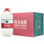 农夫山泉饮用天然水 透明装4L*6瓶