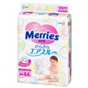 花王（KAO）  Merries 婴儿纸尿裤 M64片 6包装