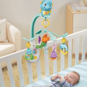 费雪（Fisher Price） 新生儿安抚益智早教玩具 海马安抚床铃 悬挂玩具转圈 播放音乐