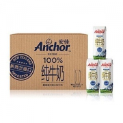新西兰原装进口牛奶安佳Anchor全脂牛奶超高温灭菌UHT纯牛奶250ml*24整箱装（特卖）