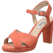 中亚prime会员！Clarks 其乐 Kendra Petal Closed-Toe Pumps女士真皮粗跟凉鞋 到手约360元
