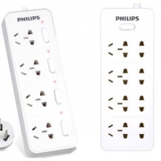 PHILIPS 飞利浦 SPS3431C/93 升级新结构4位3米插座+SPS3821B/93 升级版八位1.8米插座 *2件