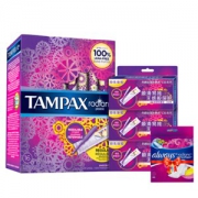 ￼￼￼￼丹碧丝（Tampax）导管式隐形卫生棉条优惠装（普通流量16支装+3*3支装 送液体卫生巾3片装）