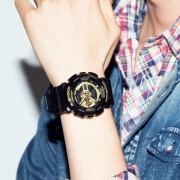 卡西欧（CASIO） G-SHOCK系列 电子男士手表 GA-110GB-1A 时尚配色