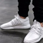 Adidas  Originals阿迪达斯TUBULAR RADIAL 经典款中性 板鞋 白色