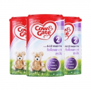 英国牛栏（Cow＆Gate） 婴幼儿奶粉 2段 900g*4罐 适合6~12个月的宝宝