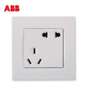 ABB 由艺系列 AU205 二位二，三极插座 10A 10只套装