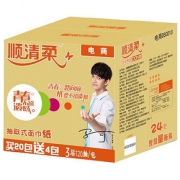 柔韧丝滑# 顺清柔 青春系列 3层*120抽*24包