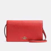 Coach 蔻驰 FOLDOVER女士真皮单肩包 2色 $74.37（$87.5 额外85折）