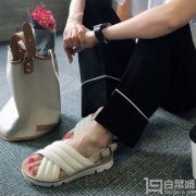 17年夏季款，Clarks 其乐 Tri Nora 女士羊皮三瓣底休闲凉鞋 Prime会员免费直邮