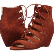 Sam Edelman Santina 女士真皮坡跟凉鞋