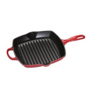 酷彩（Le Creuset） 方形铸铁牛排煎锅 26cm +WMF 福腾宝 Classic Line刀具套装7件套