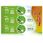 LG竹盐 清新源 牙膏 110g*3  买2赠1促销装