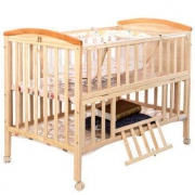 Goodbaby 好孩子 MC306-J311 多功能环保实木摇篮婴儿床+全面时代 棉柔巾11*20cm 6包