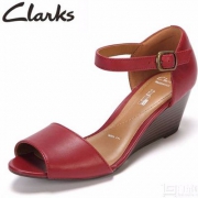 低过海淘，Clarks 其乐 女士坡跟凉鞋
