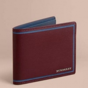 Burberry美国官网季末大促5折起，意大利产 男士真皮钱包 3色 $275