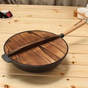LlNTORE 朗特乐 FT031 木柄铸铁炒锅 31CM