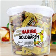 6种水果味 酸甜有嚼劲：Haribo哈瑞宝 迷你小熊软糖独立小包装 1桶