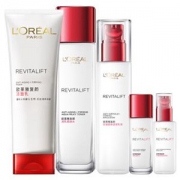 欧莱雅（LOREAL）复颜抗皱紧致护肤套装（洁面乳125ml+柔肤水130ml+乳液110ml+柔肤水65ml+乳液50ml）+125面膜元凑单品。624付款324再满300减50再叠加白条5元 实际付款269