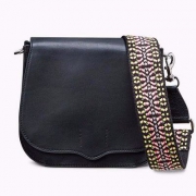 新款上架，Rebecca Minkoff 瑞贝卡明可弗Sunday女士真皮马鞍包 $107.08