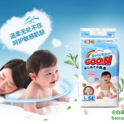 日本进口 GOO.N 大王维E系列纸尿裤L54片*4包