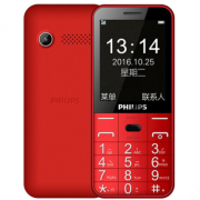 飞利浦（PHILIPS） E133X 电信2G 老人手机 炫舞红 标配