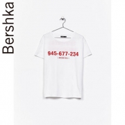 Bershka 女子夏季字母T恤 02190899250