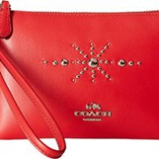 Coach 蔻驰 Box Program Western Rivets 红色手腕包