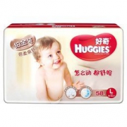 Huggies 好奇 铂金装倍柔亲肤纸尿裤 L58片*2件