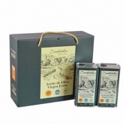 镇店之宝，酸度≤0.3% 西班牙进口 SUNTEROLIVA 尚特 PDO特级初榨橄榄油1L*2礼盒装