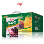 限华南：汇源 100%葡萄果汁200ml*12盒 箱装