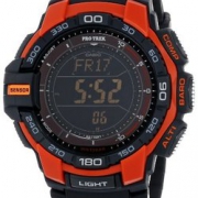 CASIO 卡西欧 PRG-270-4CR 反显 三重感应器 男士太阳能登山表