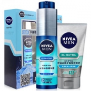 NIVEA 妮维雅（水活冰酷精华露 50g+控油冰极矿物炭洁面泥 50g） *2件