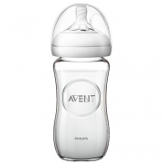 飞利浦新安怡（AVENT）  自然系列 SCF673/13 宽口玻璃奶瓶 240ml *3件