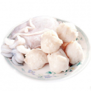 限冷链地区：海欣 墨鱼风味鱼丸 500g 约25个