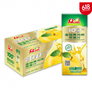 众果金冠 黄元帅苹果汁 250ml*12盒