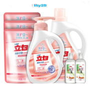 立白 精致护理 洗衣液（2kg+1kg+1kg×3）+95克×2立白椰油皂液