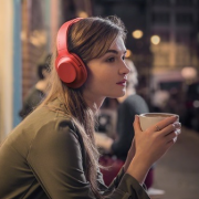 索尼（SONY） MDR-100ABNBM 无线降噪立体声耳机 高颜值