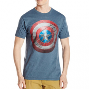 凑单品： MARVEL 漫威 美国队长盾牌图案T恤
