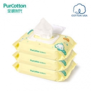 PurCotton 全棉时代 婴儿湿巾 80片*3包*2件