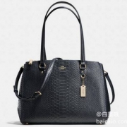 COACH 蔻驰 Stamped Snakeskin Stanton Carryall女士蛇纹真皮斜挎包 新低$199.99